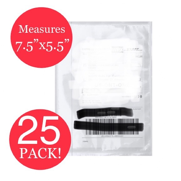 25 PACK! Adhesive Packing Label Pouches 7.5x5.5” - Picture 2 of 12